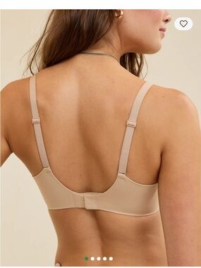Aerie Smoothiez 38DD Plunge Bra Beige Seamless Comfort T-Shirt Style Minimalist